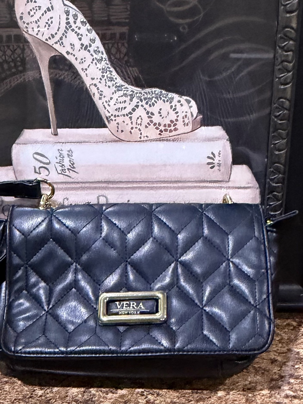 Vera Wang Black Crossbody Bag